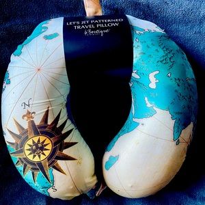 FINAL PRICE! “Let’s Jet Nautical Theme Comfy Travel Or Neck Pillow NEW!